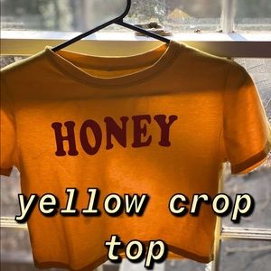 Yellow Crop top